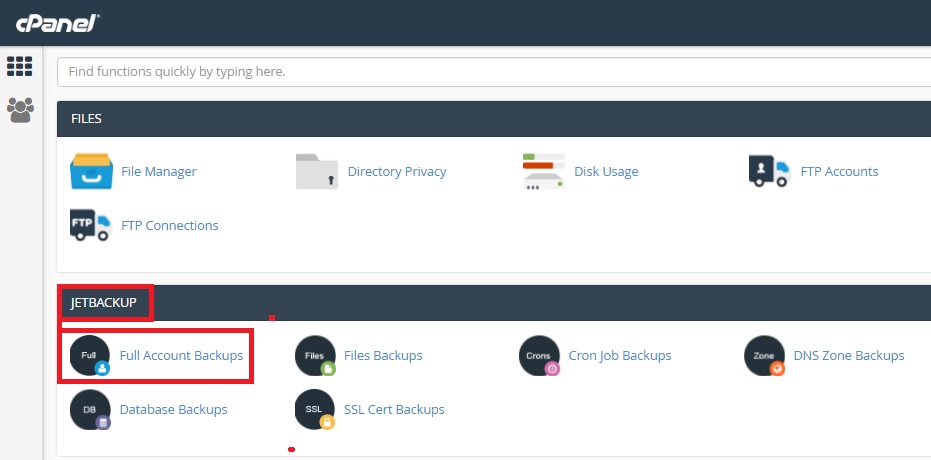 How to Rsestore the Hosting Account From Backup